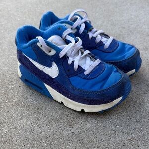 Nike Kids Royal Blue and White Athletic Sneakers